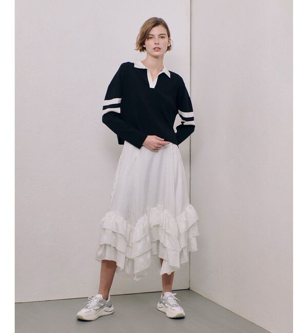 allureville「イレギュラーヘムフリルティアードスカート」|スカート|