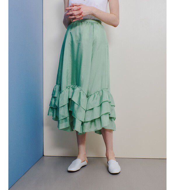 allureville「イレギュラーヘムフリルティアードスカート」|スカート|