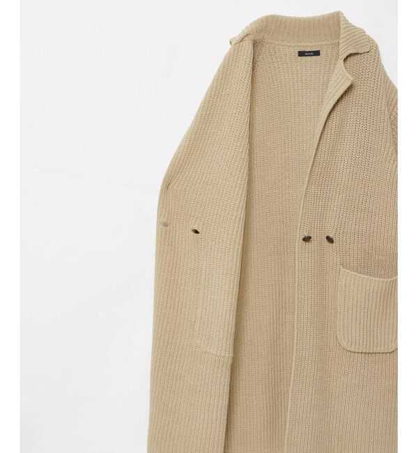 allureville「片畦ニットコート」|ダッフルコート|