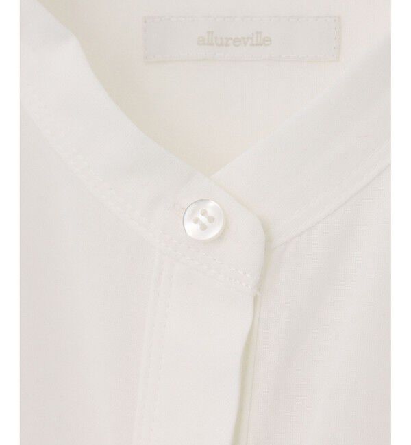 allureville「ダンガリーバンドカラーシャツ」|シャツ・ブラウス|