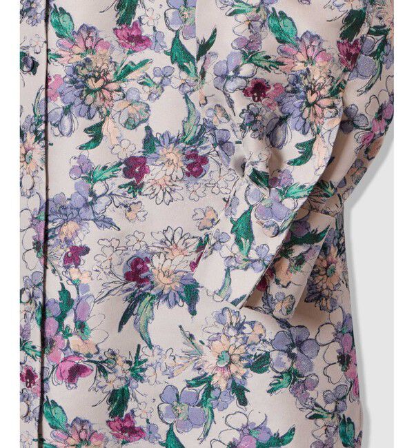 LOULOU WILLOUGHBY「【LOULOU WILLOUGHBY】LIMONTAフラワージャガードシャツワンピース」|ワンピース|