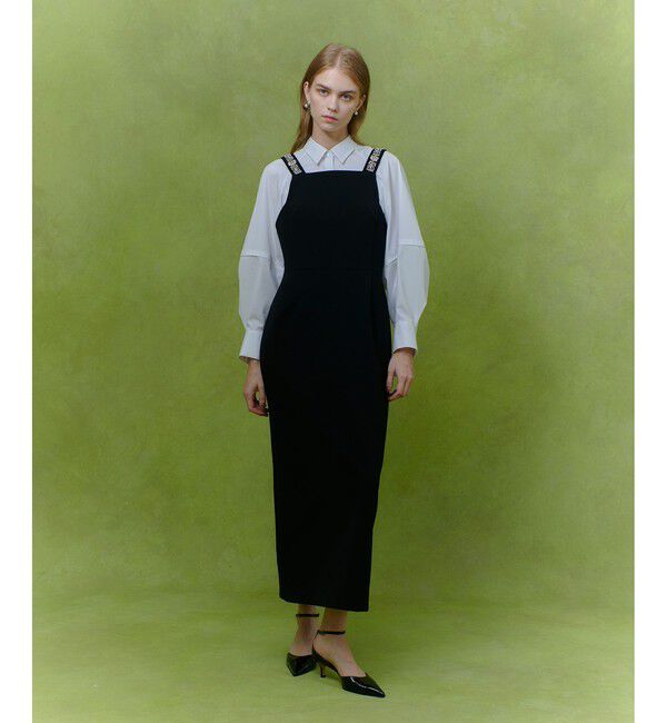 LOULOU WILLOUGHBY「【LOULOU WILLOUGHBY】ビジュージャンパースカート」|ワンピース|