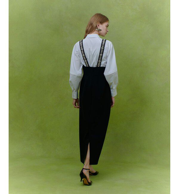 LOULOU WILLOUGHBY「【LOULOU WILLOUGHBY】ビジュージャンパースカート」|ワンピース|