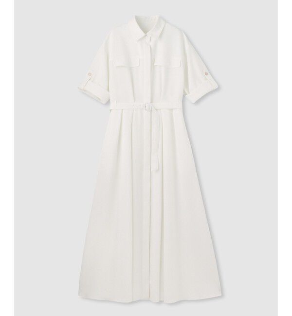 allureville「サッカーターンバックワンピース」|ワンピース|オフホワイト