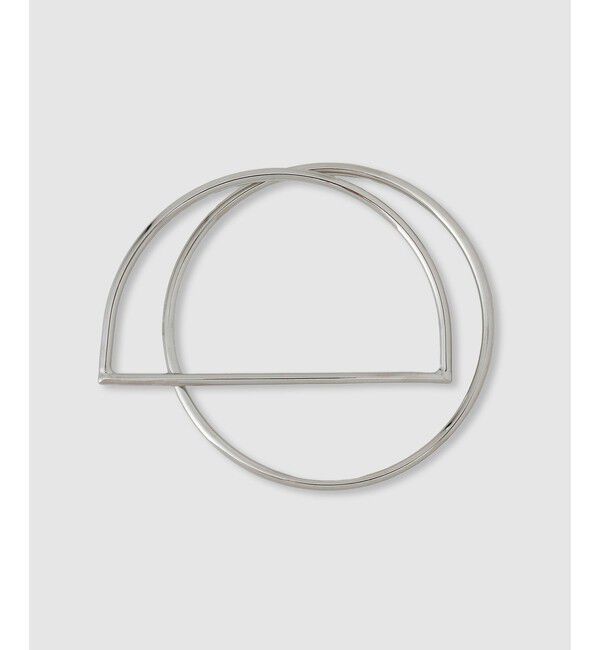 allureville「セミサークルコンビバングル」|ブレスレット・バングル|シルバー