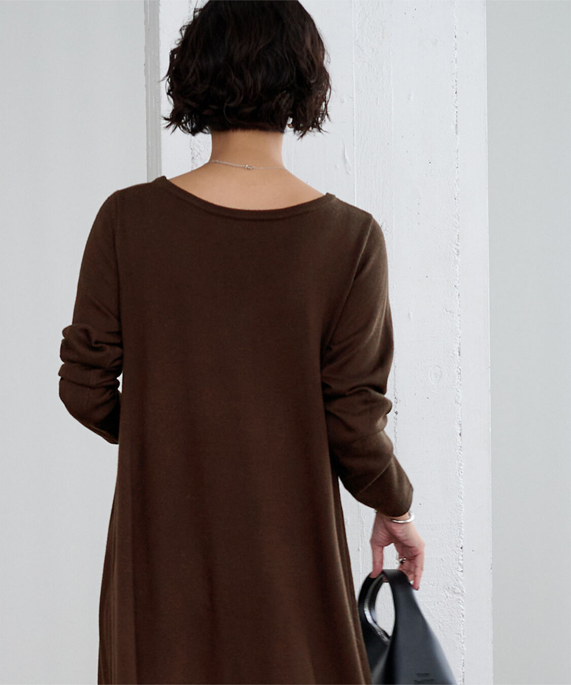 ur's「ボートネックロングニットワンピース」|ワンピース|