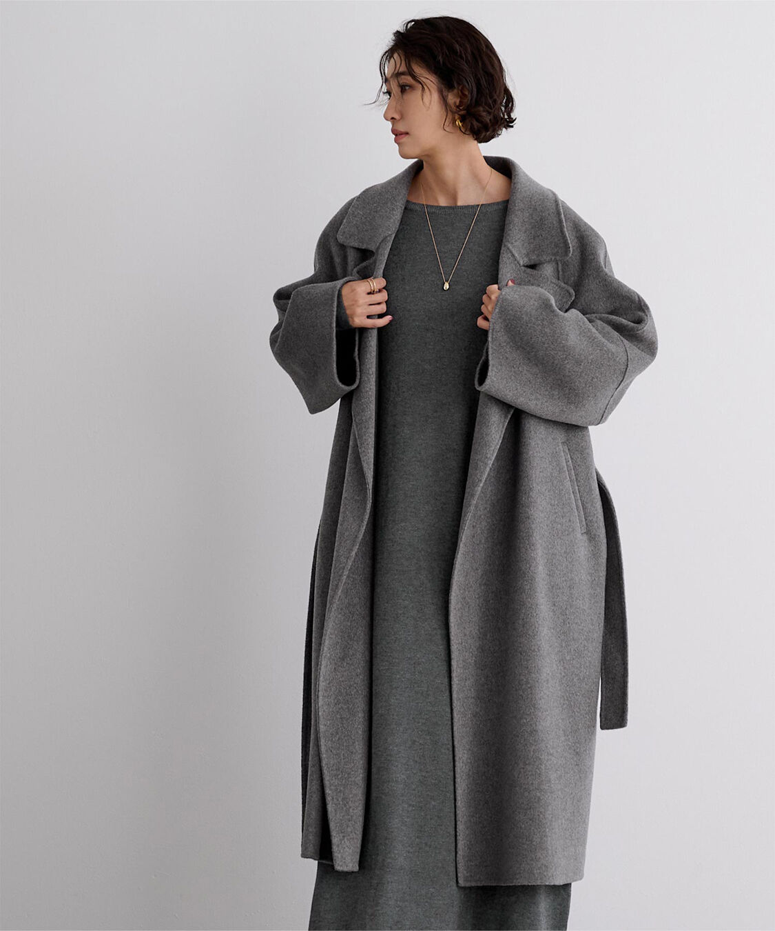 ur's「ボートネックロングニットワンピース」|ワンピース|