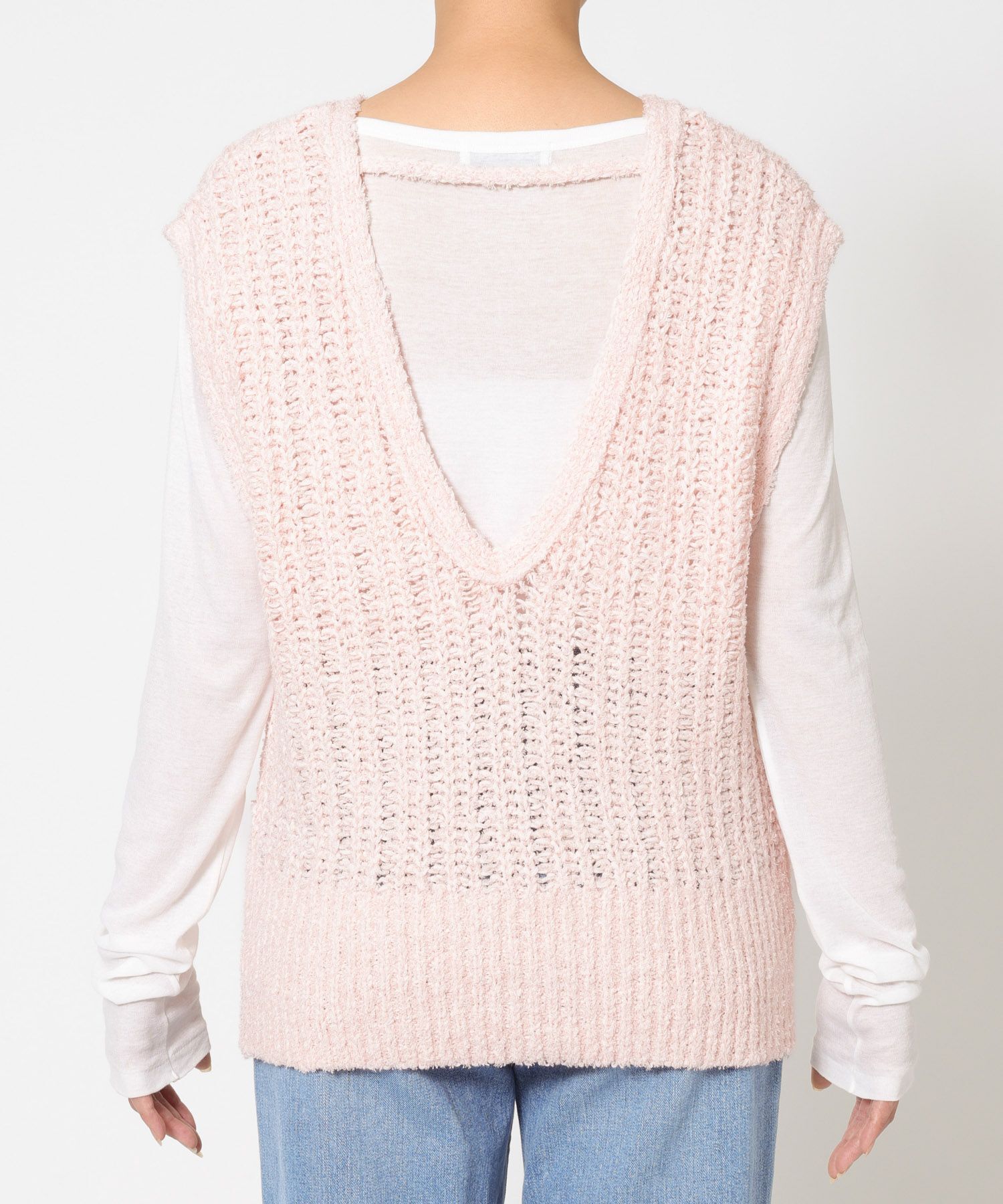 BABYLONE「ドレスヤーンニットベスト」|ニット・セーター|