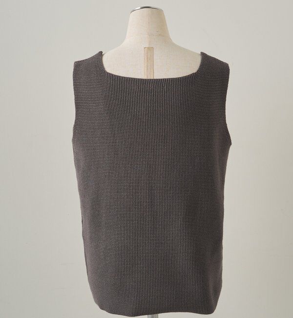  「【3点セット】ワッフルスクエアタンク＆Vネックカーデ+ワイドパンツセットアップ」|カーディガン|