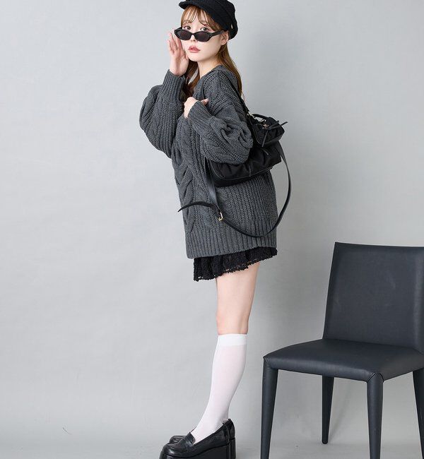  「ケーブルミニワンピース」|ワンピース|