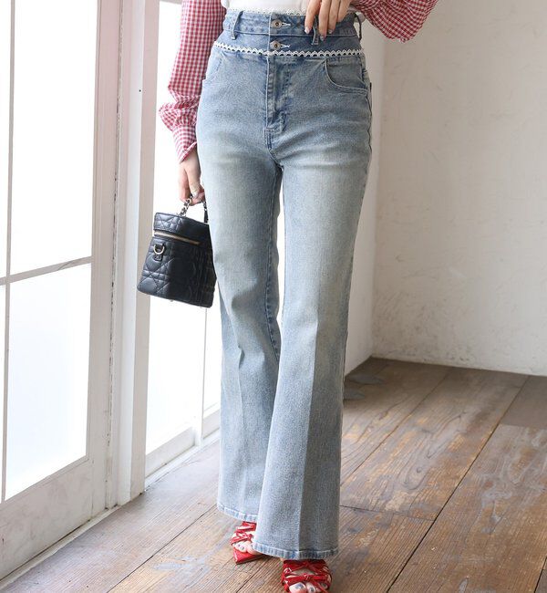  「ウエストレースフレアデニム」|その他|