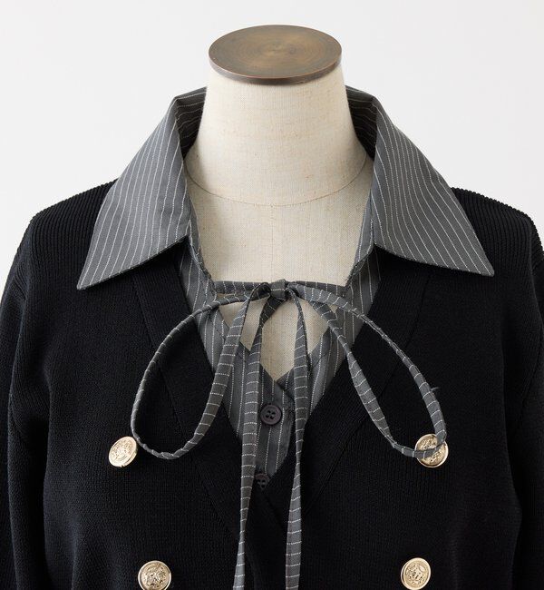  「シャツドッキングミニワンピース」|ワンピース|