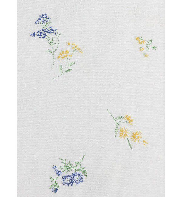 mizuiro ind「mizuiro ind スモールフラワープリントシャツワンピース」|ワンピース|