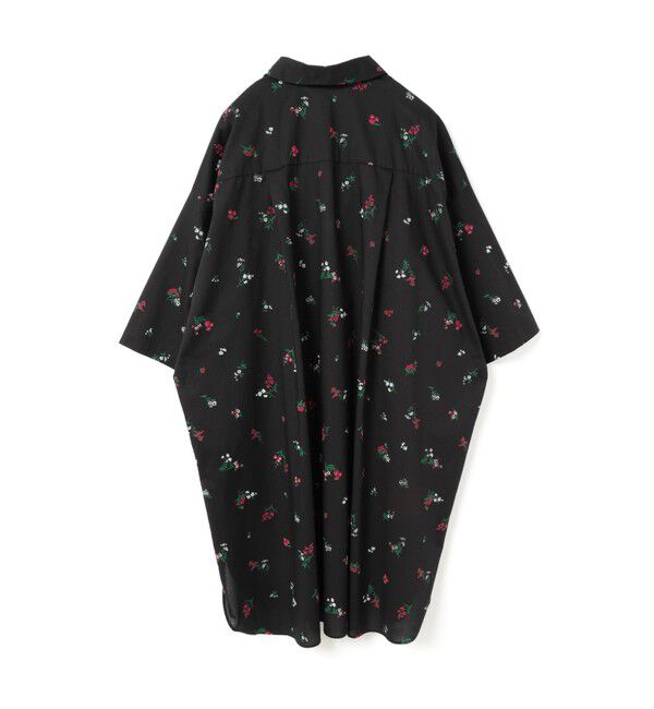 mizuiro ind「mizuiro ind スモールフラワープリントシャツワンピース」|ワンピース|