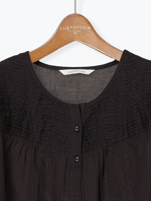 Lugnoncure「【INDIA made】コットンボイルピンタックブラウス」|シャツ・ブラウス|
