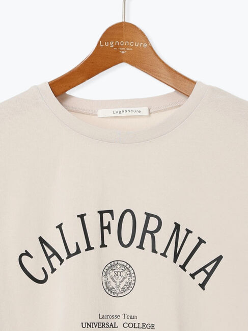 Lugnoncure「【接触冷感】カレッジ風ロゴTシャツ」|Tシャツ・カットソー|