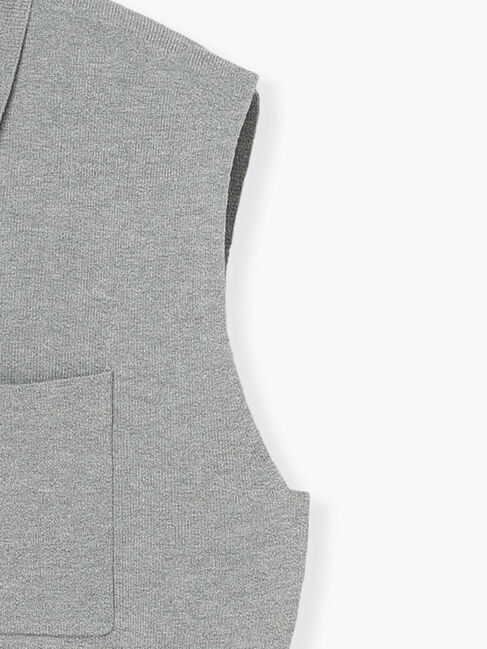 Te chichi「総針Wポケットスリーブレスポロニット」|ニット・セーター|