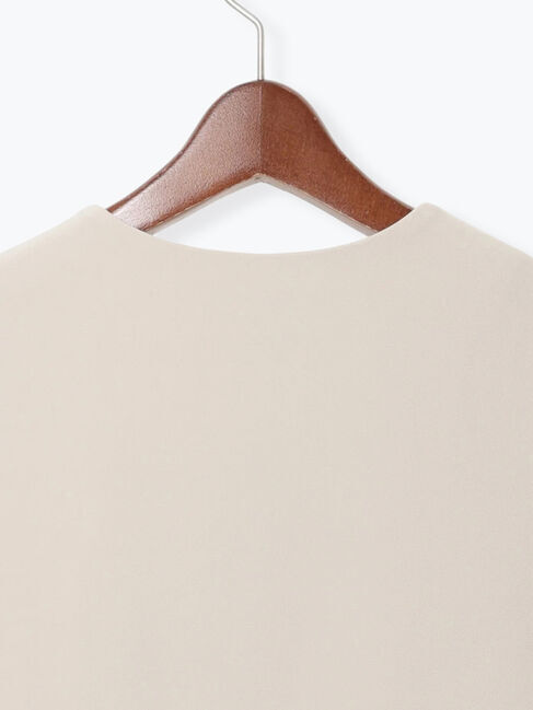 Te chichi「【セレモニーアイテム】サイドプリーツペプラムジレ（セットアップ可）」|ダウンベスト・ベスト|