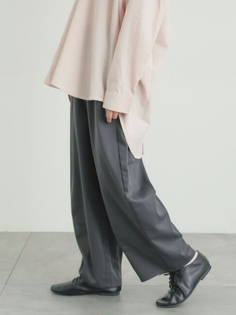 Samansa Mos2「サイド深タックバレルパンツ」|その他|
