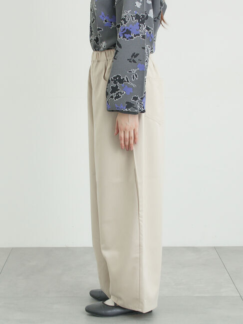 Samansa Mos2「サイド深タックバレルパンツ」|その他|