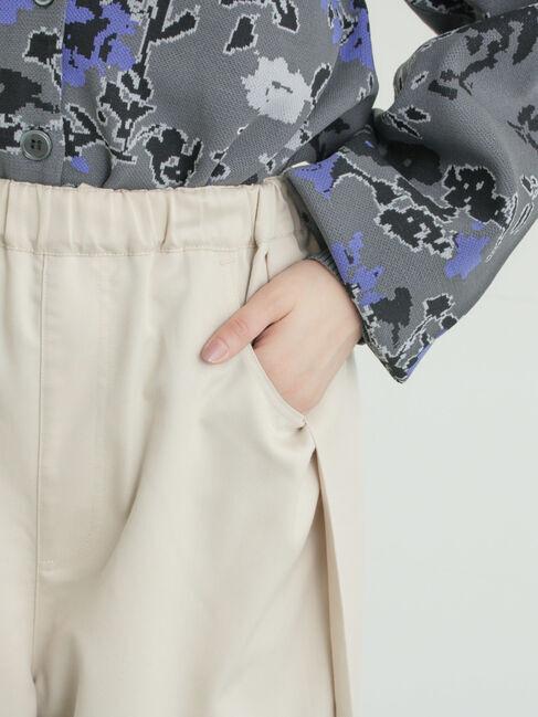 Samansa Mos2「サイド深タックバレルパンツ」|その他|