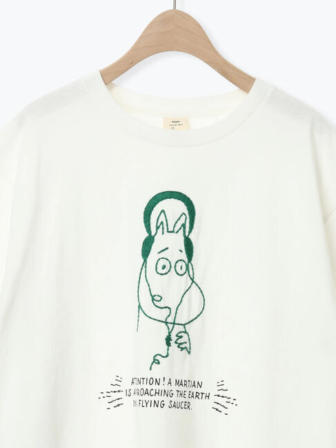 Samansa Mos2「【MOOMIN&times;Samansa Mos2】ぽこぽこ刺繍Tシャツ」|Tシャツ・カットソー|