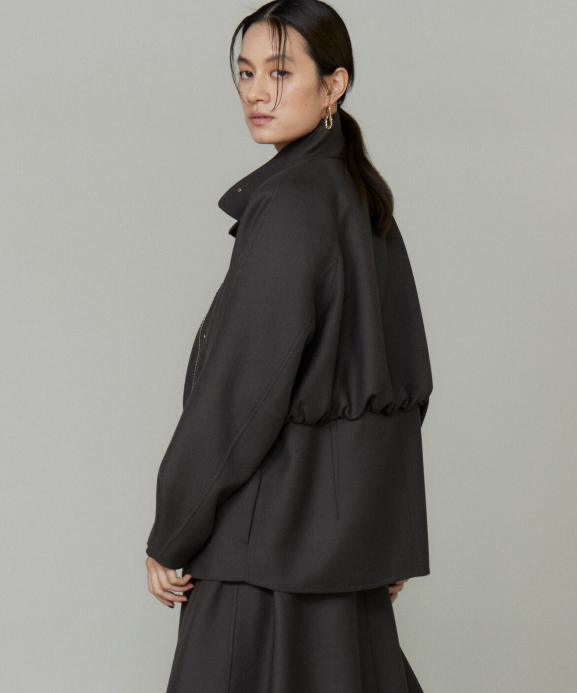 la veille by SUPERIOR CLOSET「ウエストギャザーブルゾン」|その他|ダークブラウ 4