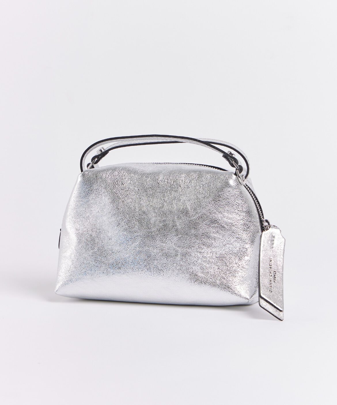 FAVORITE SUKINAMONO「 ALIFA S メタリックミニレザーバッグ《GIANNI CHIARINI》」|ハンドバッグ|シルバー