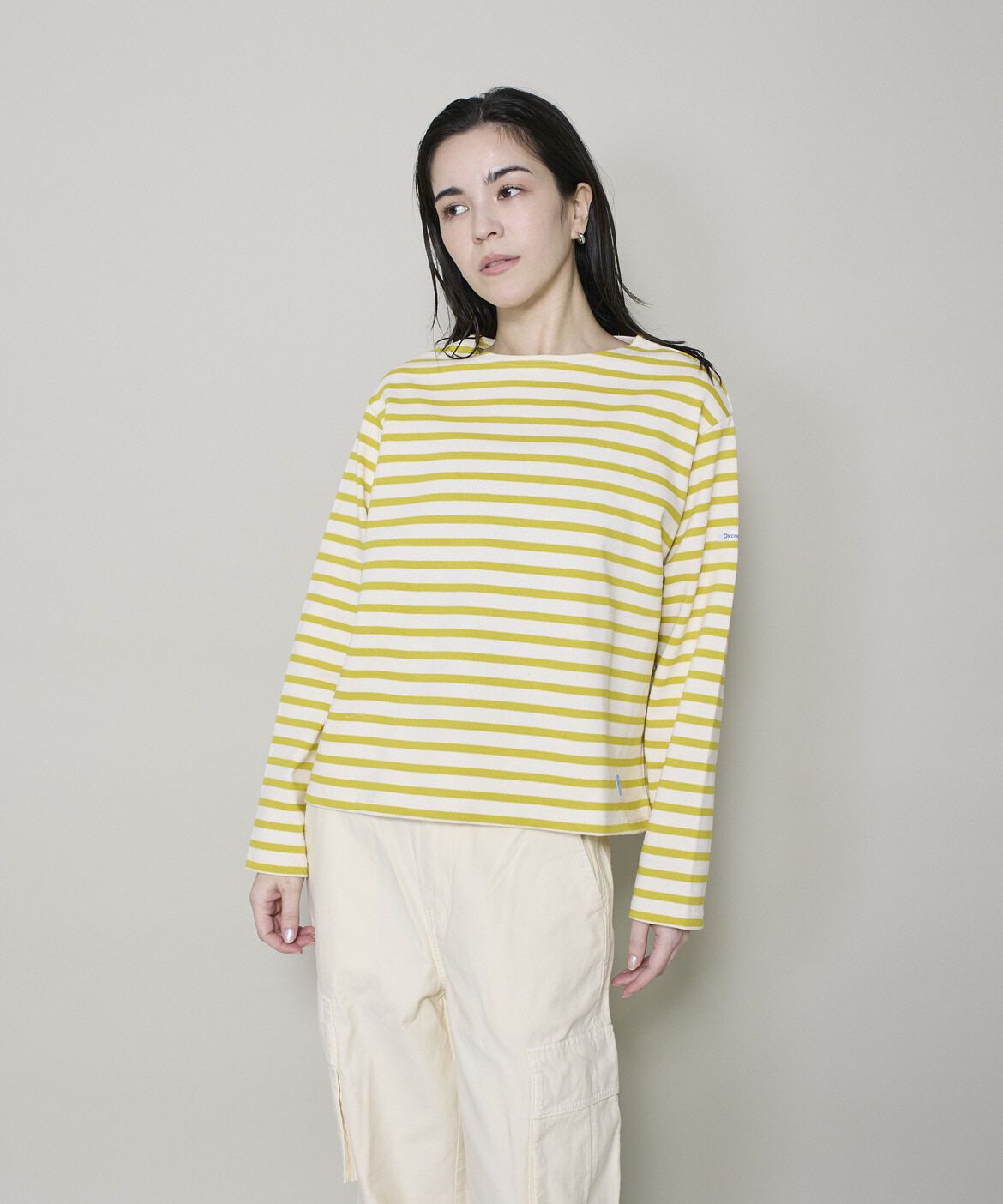 INED「クルーネックカットソー《ORCIVAL》」|Tシャツ・カットソー|イエロー