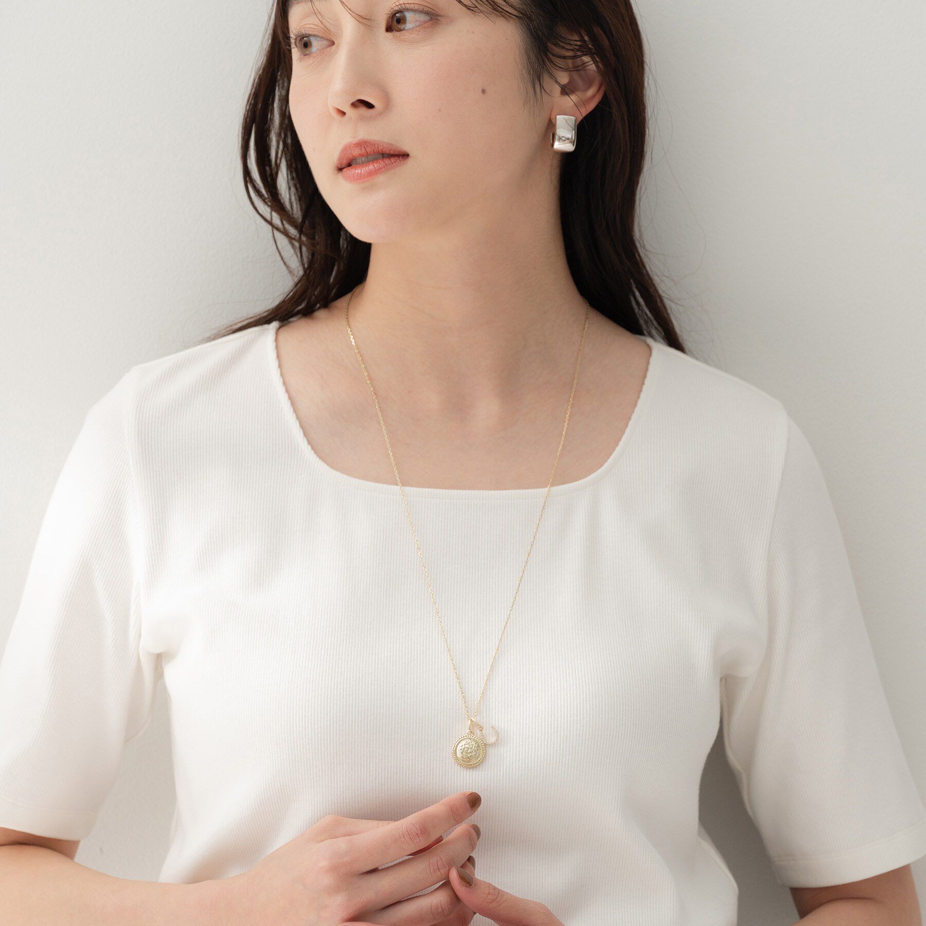 UNTITLED「【ステンレスチェーン】馬蹄チャームトップ」|ネックレス|