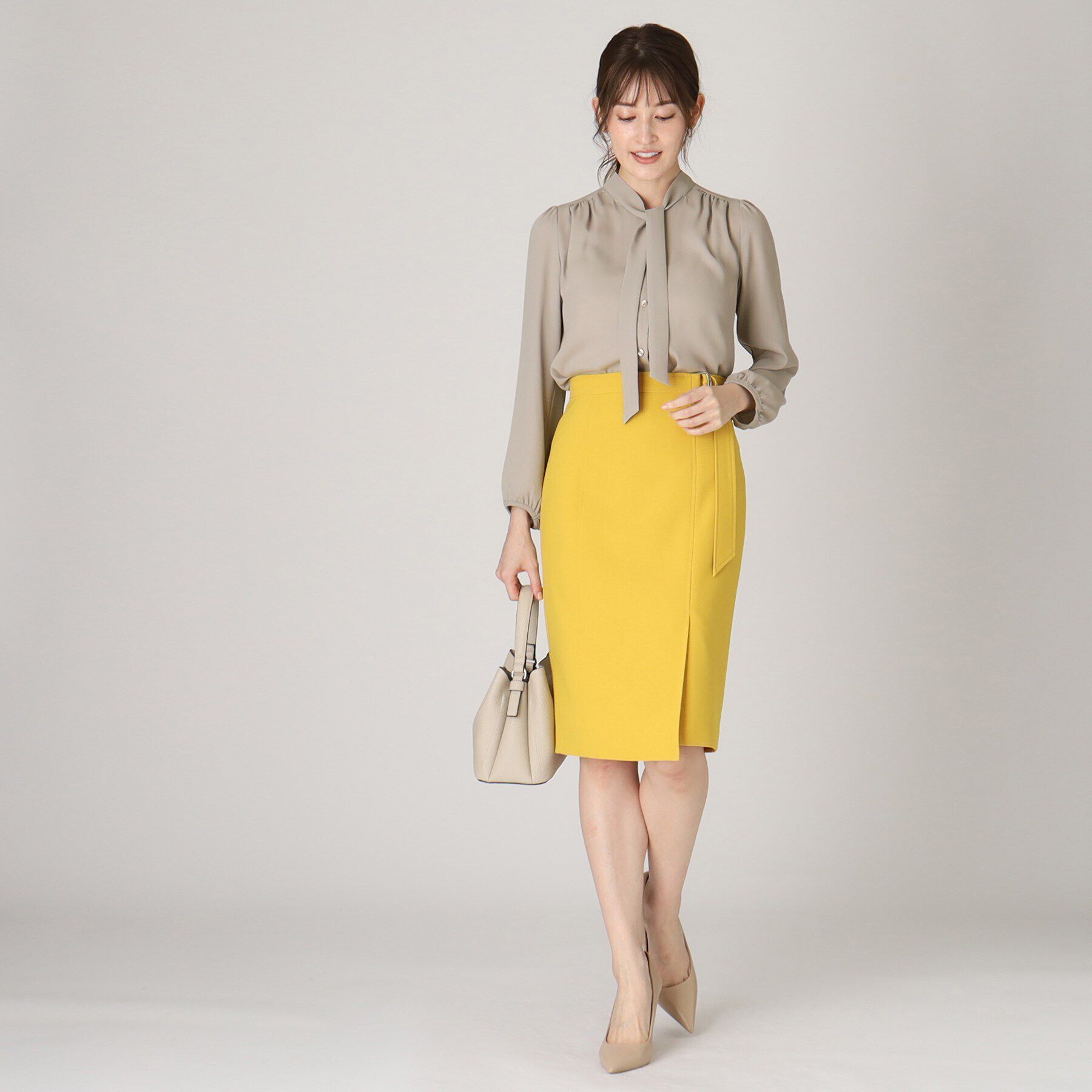 COUP DE CHANCE「【洗える／日本製】女性らしい細ボウタイブラウス」|シャツ・ブラウス|