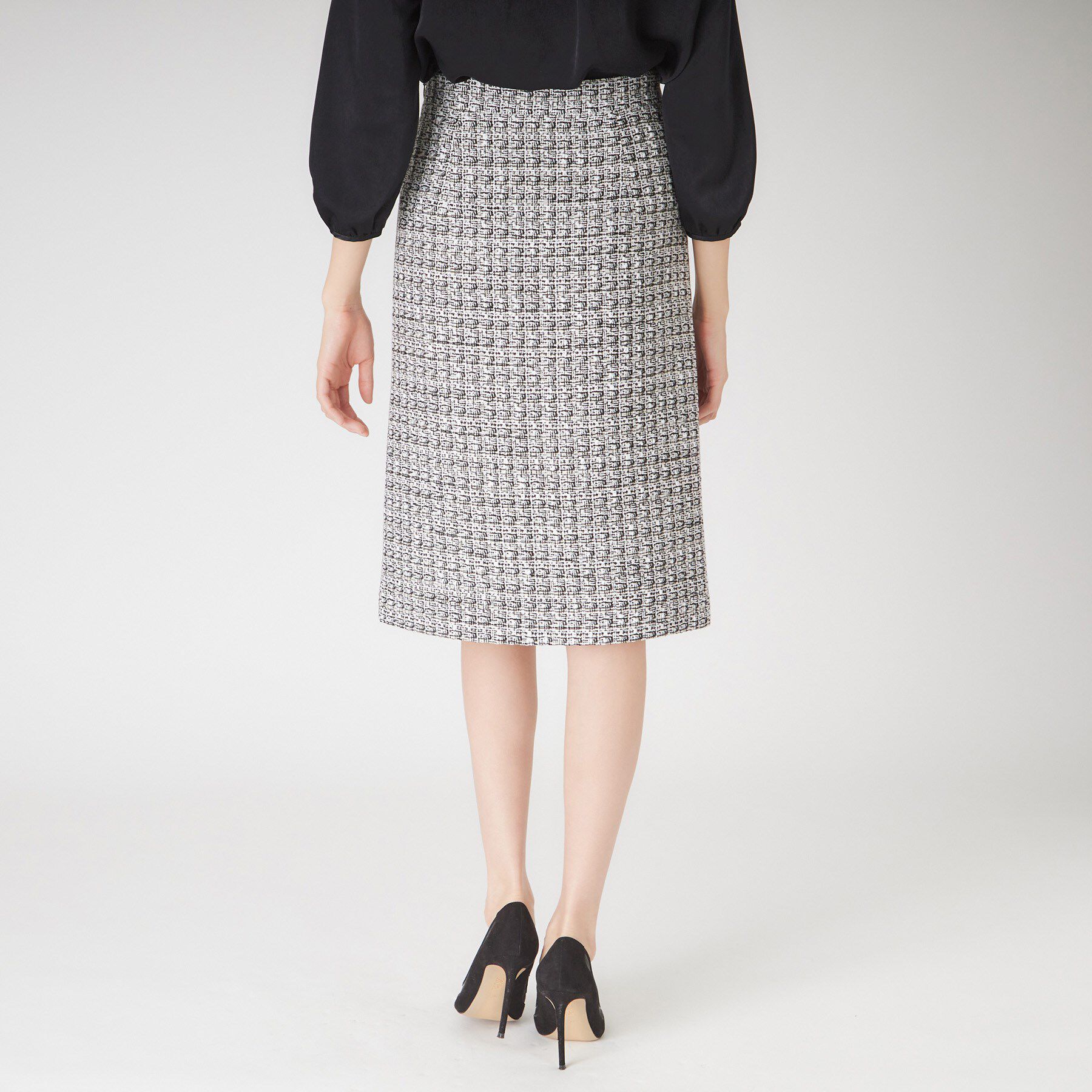 COUP DE CHANCE「【日本製】ファンシーツィードのセミAラインスカート」|スカート|