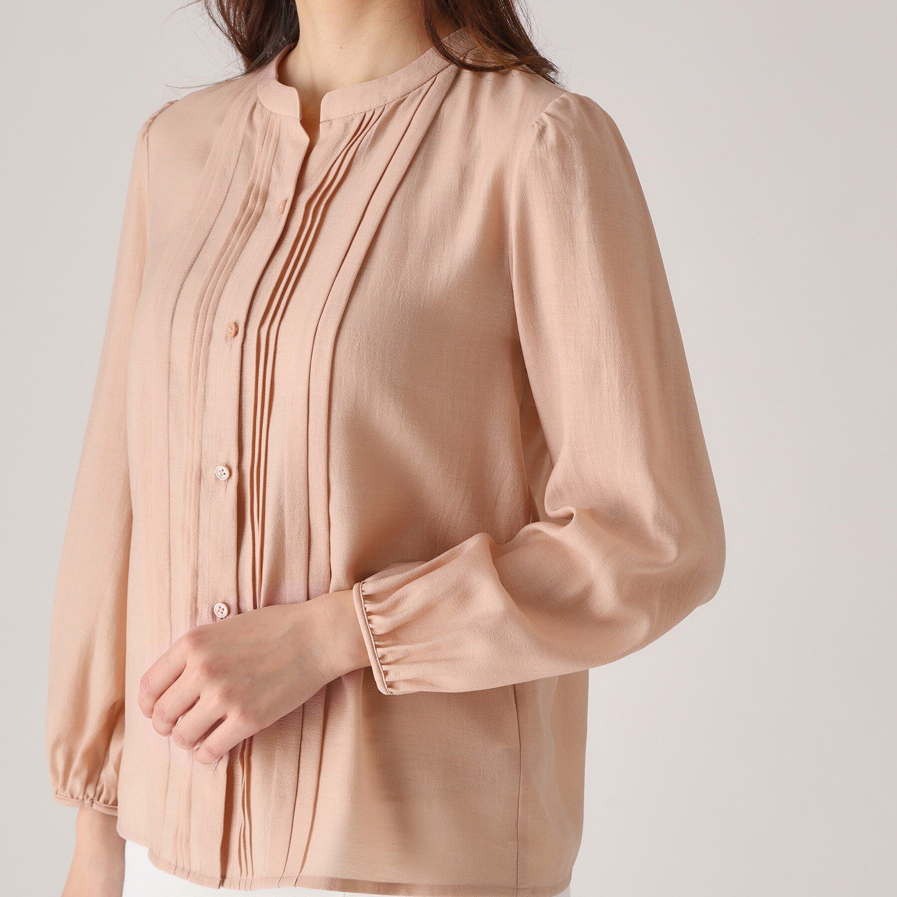 COUP DE CHANCE「【洗える／シアー素材】タックデザインブラウス」|シャツ・ブラウス|