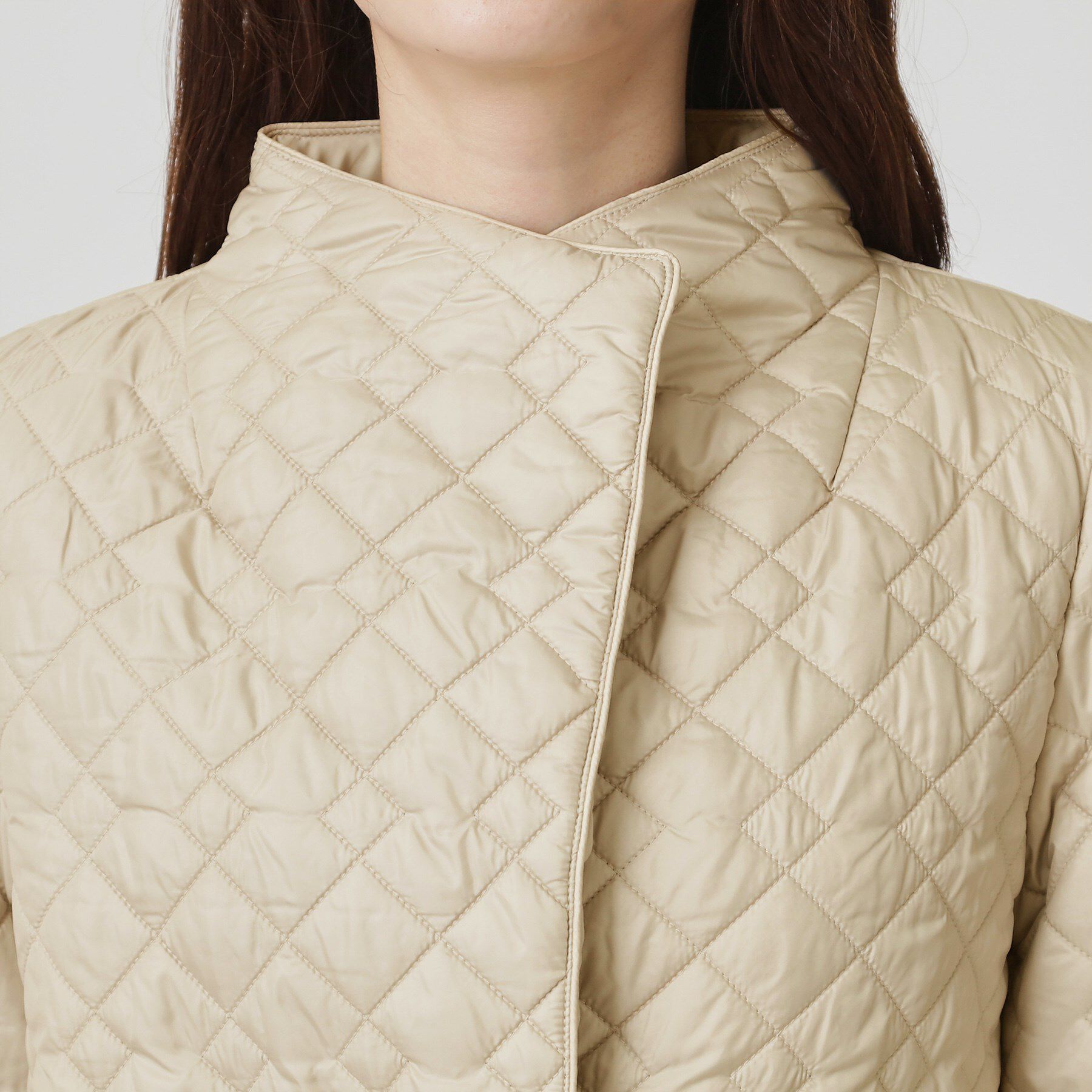 COUP DE CHANCE「【軽い着心地】中綿キルトジャケット」|ノーカラージャケット|