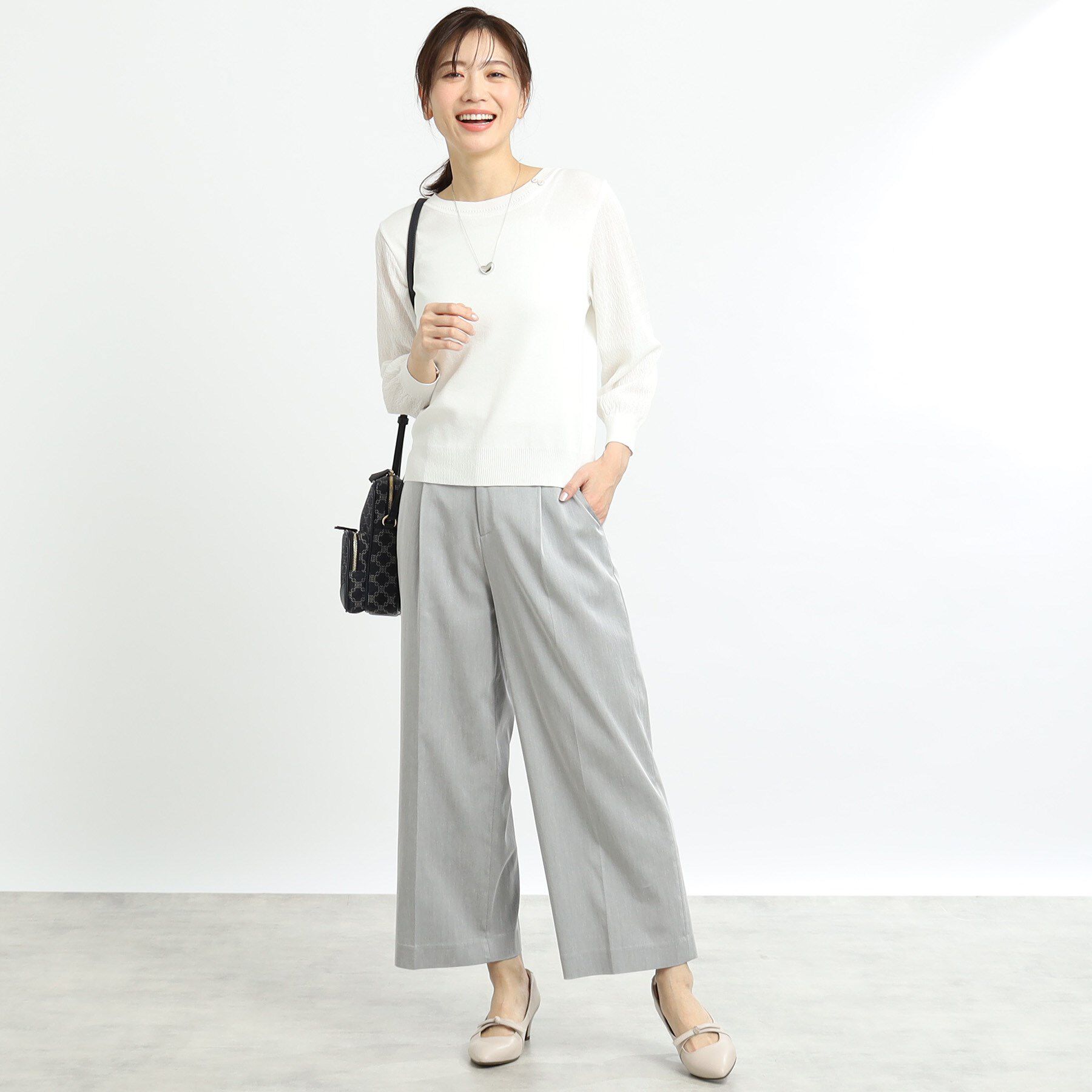 Reflect「【WEB先行カラーあり／洗える】パフスリーブニット」|ニット・セーター|