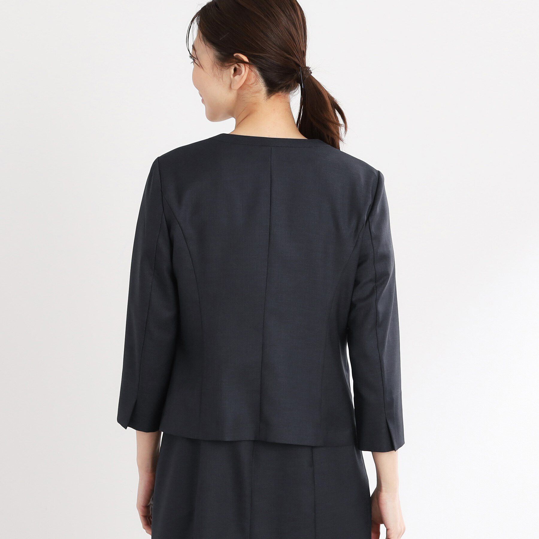 Reflect「【夏SALE／UVカット／接触冷感／洗える／セットアップ可】ドライタッチジャケット」|ノーカラージャケット|