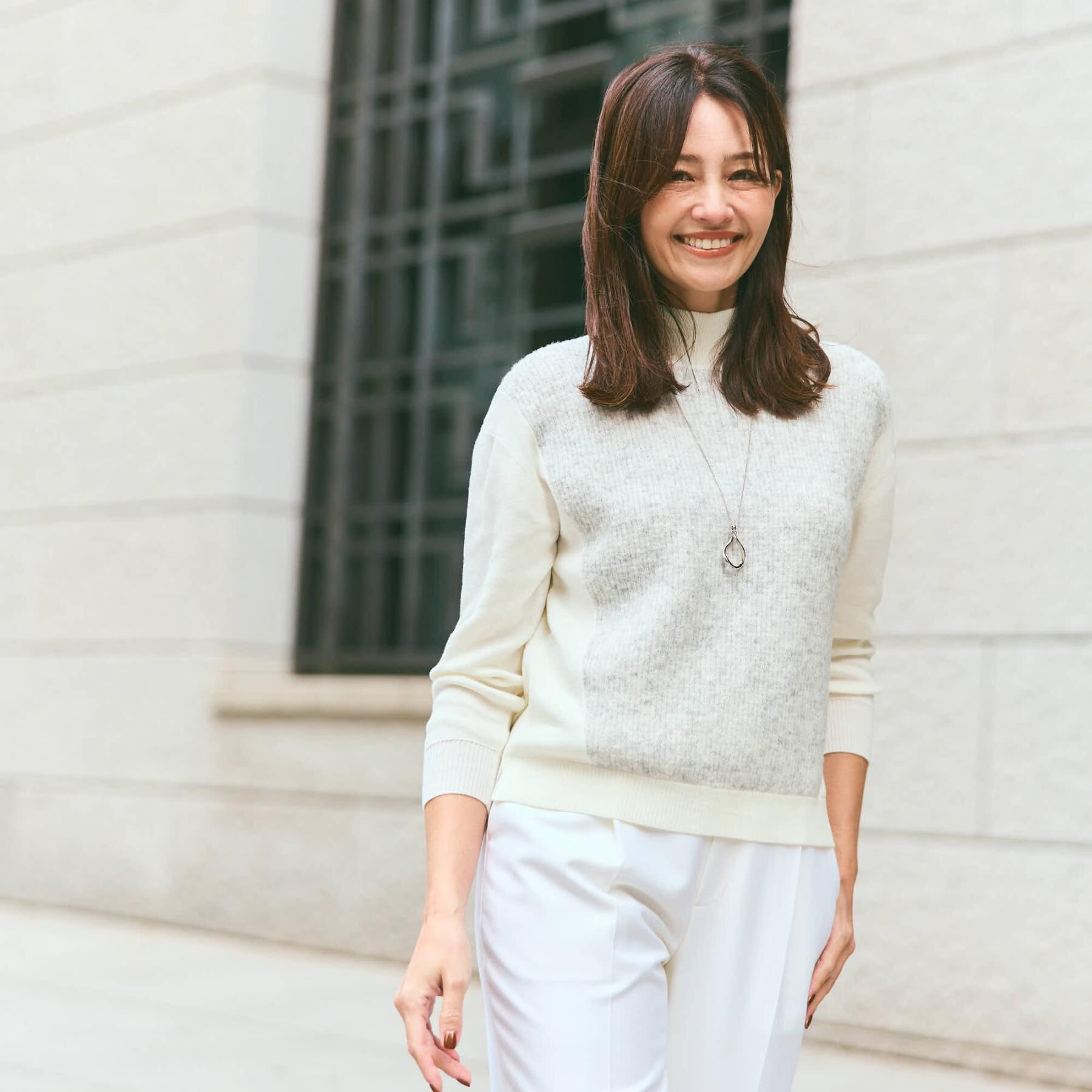 Reflect「アーガイル柄ハイネックニット」|ニット・セーター|