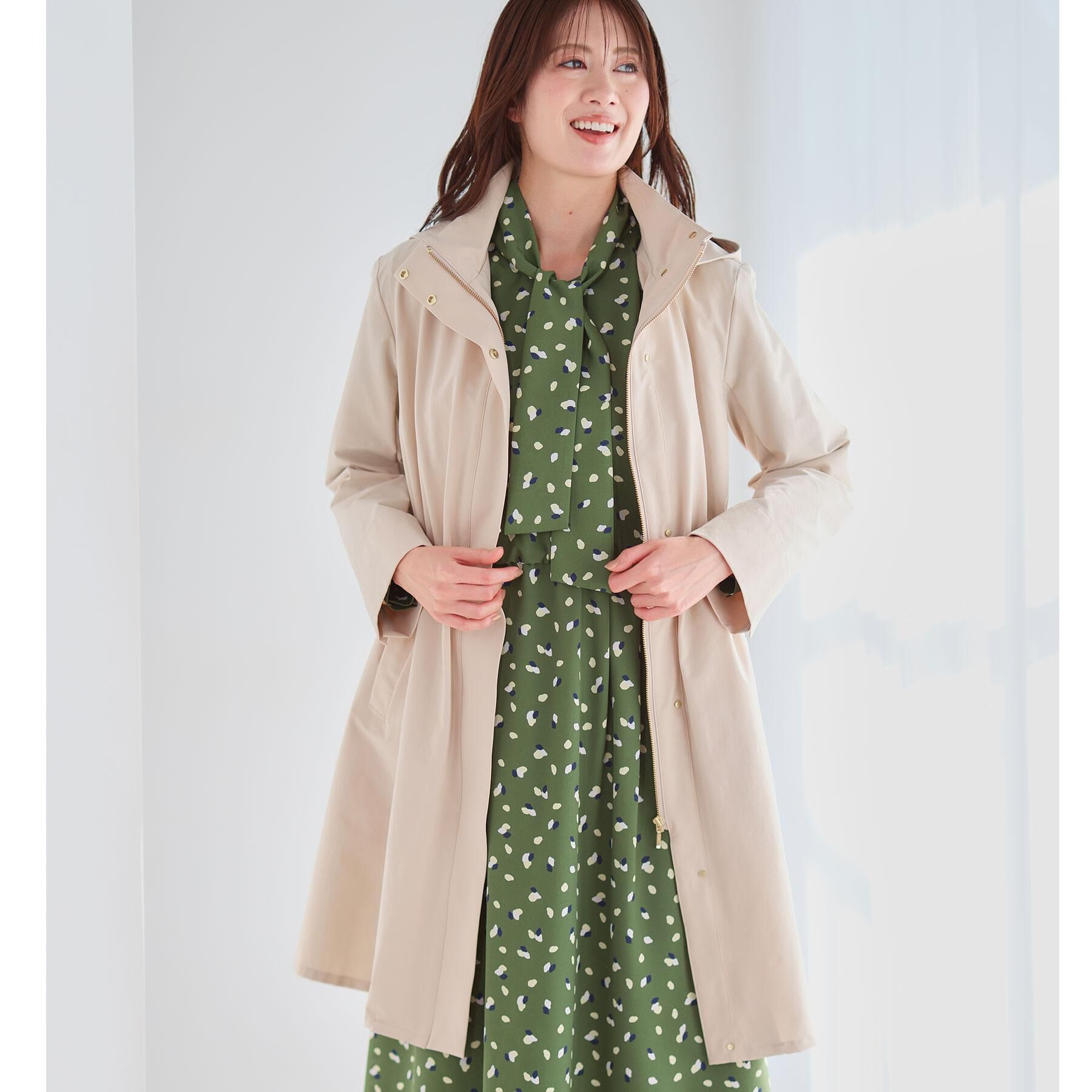 Reflect「【中綿ライナー付き】ライナー付きフーデッドロングコート」|その他|