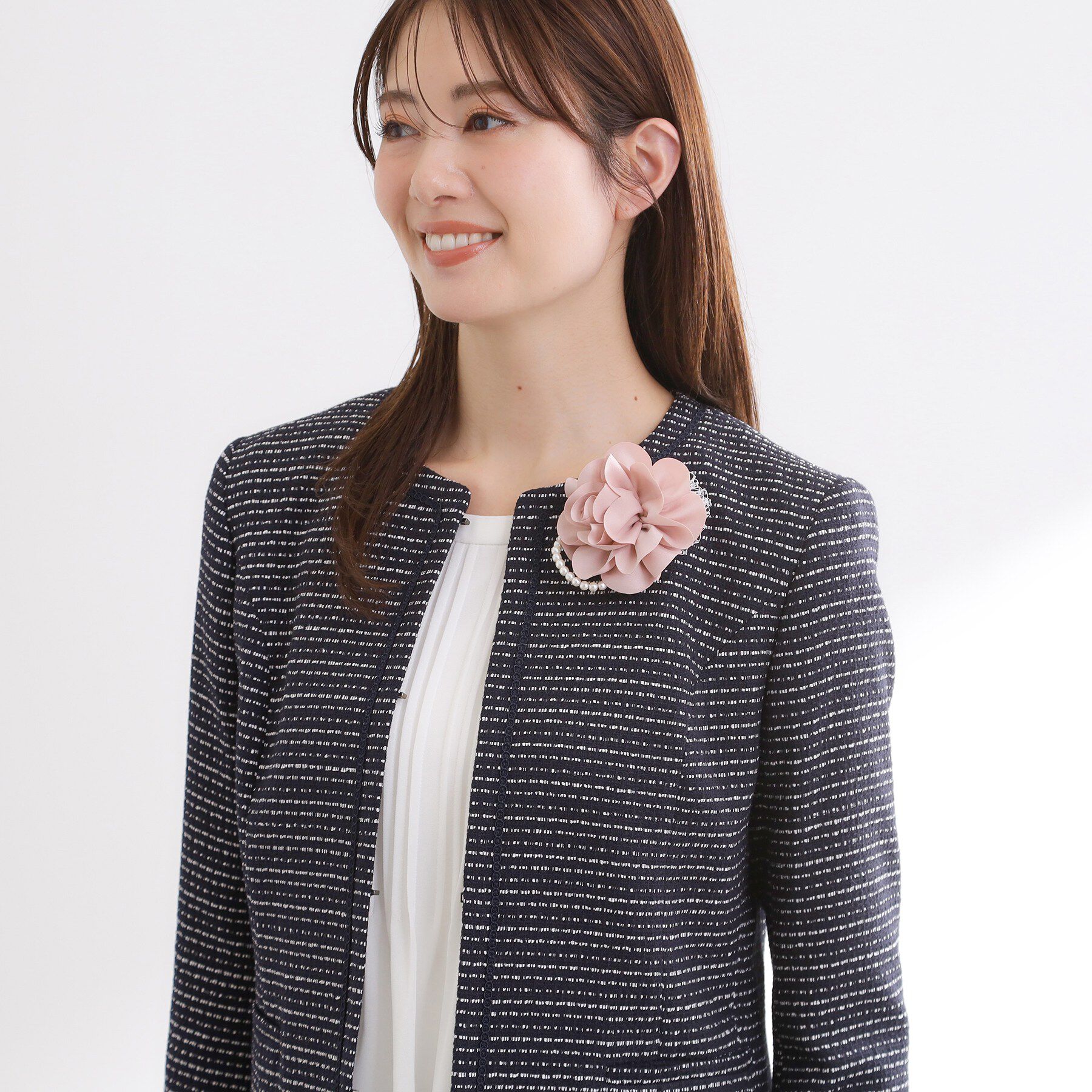 Reflect「【フォーマル／入卒】レースフラワーミニコサージュ」|ブローチ・コサージュ|