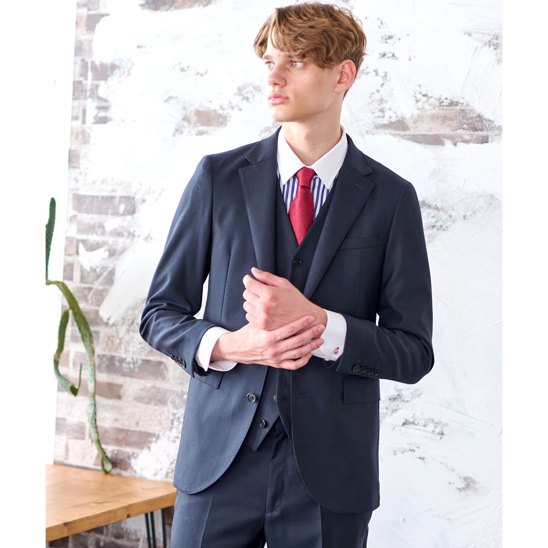 DRESSTERIOR「【セットアップ可】Super100&rsquo;s スリーピース SET UP ジャケット」|テーラードジャケット|