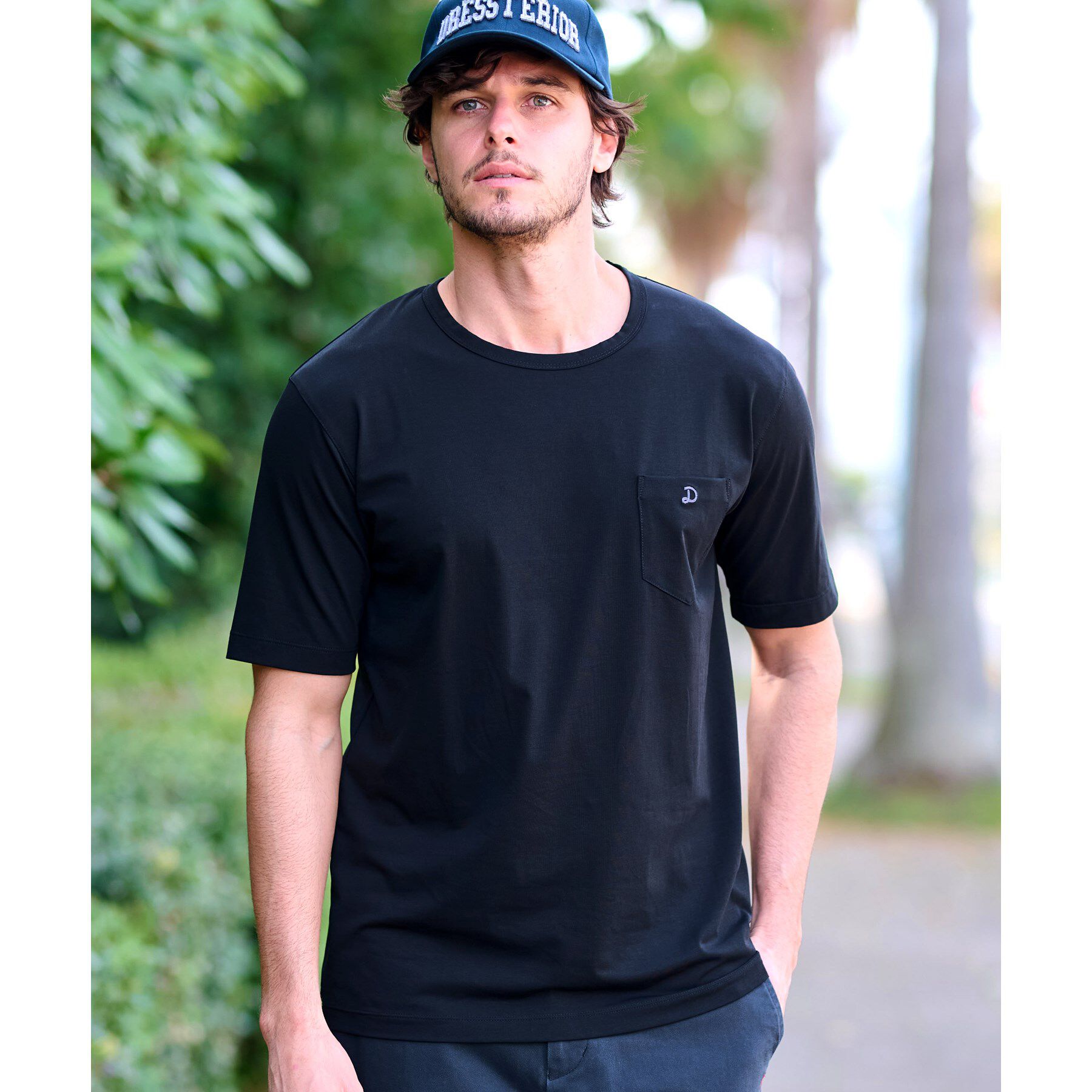 DRESSTERIOR「ソフトタッチ インナーTシャツ」|Tシャツ・カットソー|ブラック(019)