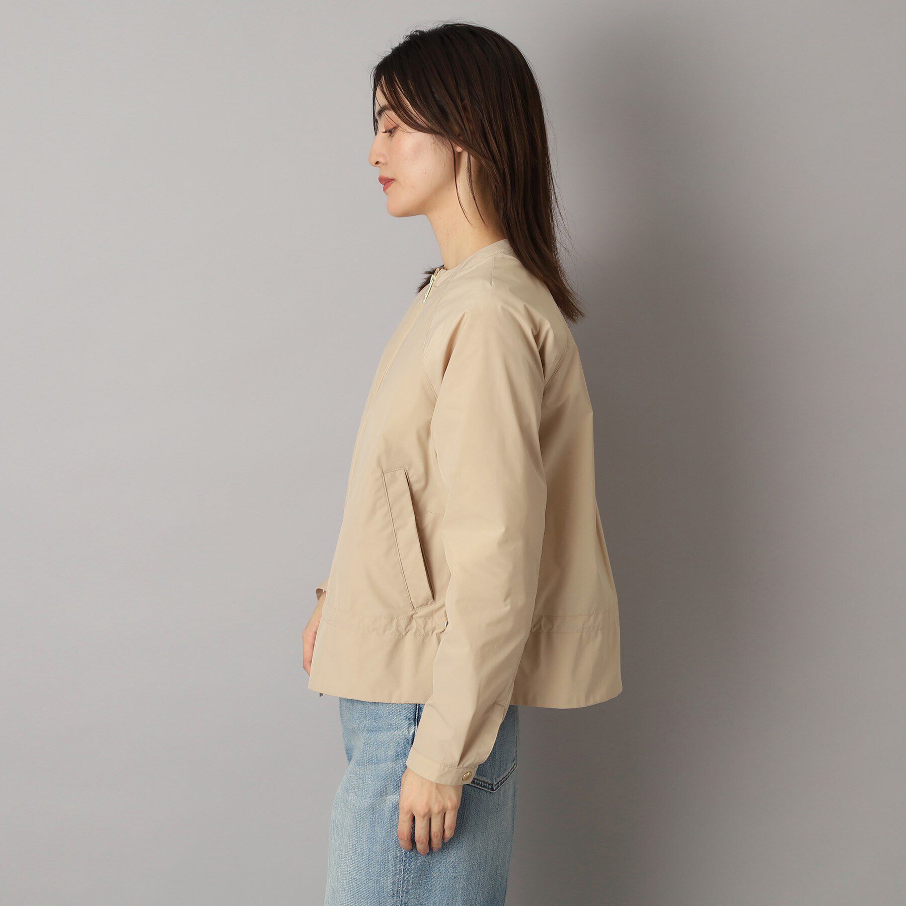 DRESSTERIOR「WOOLRICH（ウールリッチ）CITY BOMBER ノーカラージャケット」|ブルゾン・スタジャン|