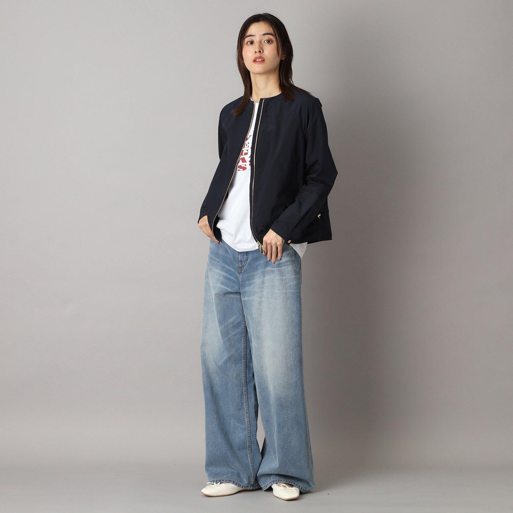 DRESSTERIOR「WOOLRICH（ウールリッチ）CITY BOMBER ノーカラージャケット」|ブルゾン・スタジャン|