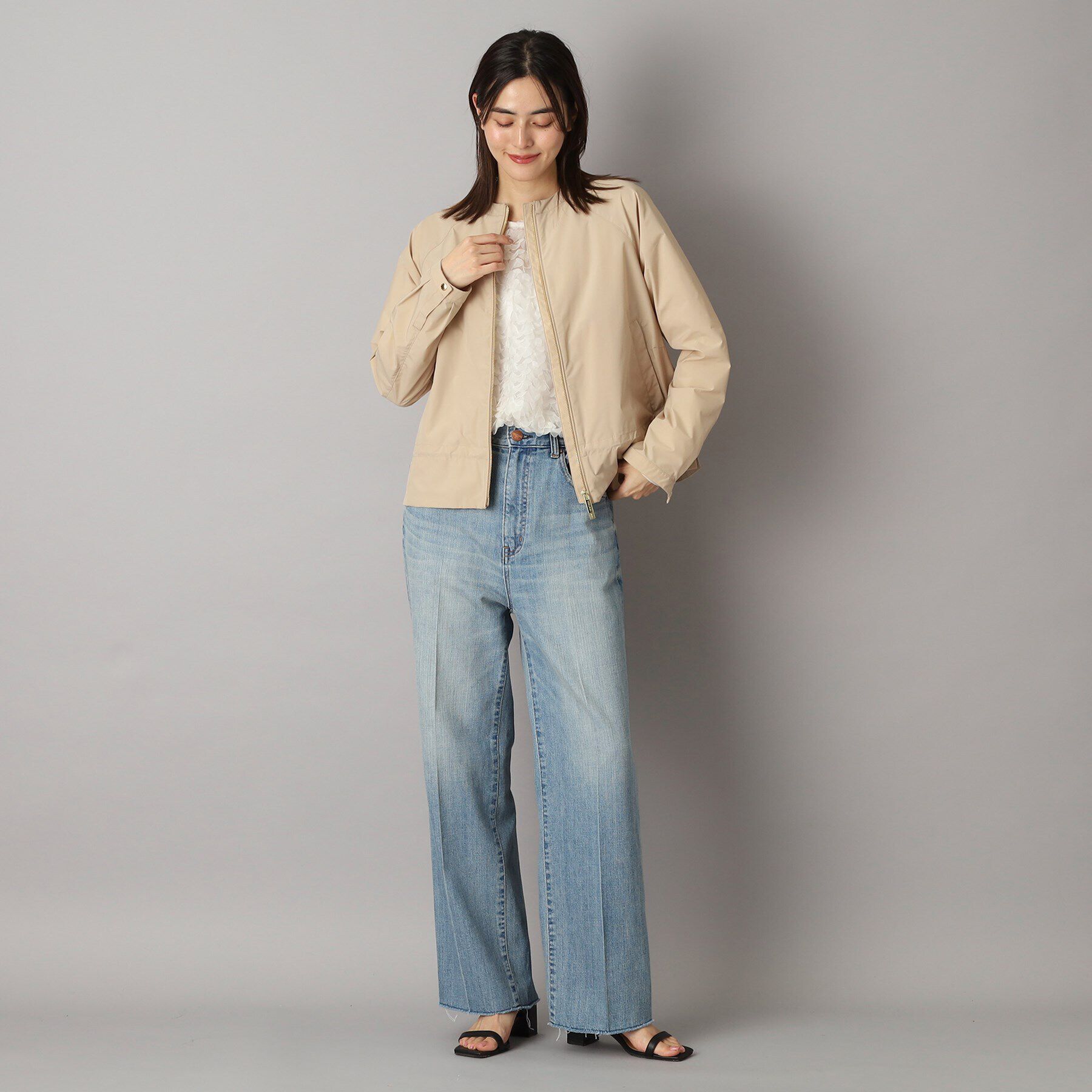 DRESSTERIOR「WOOLRICH（ウールリッチ）CITY BOMBER ノーカラージャケット」|ブルゾン・スタジャン|