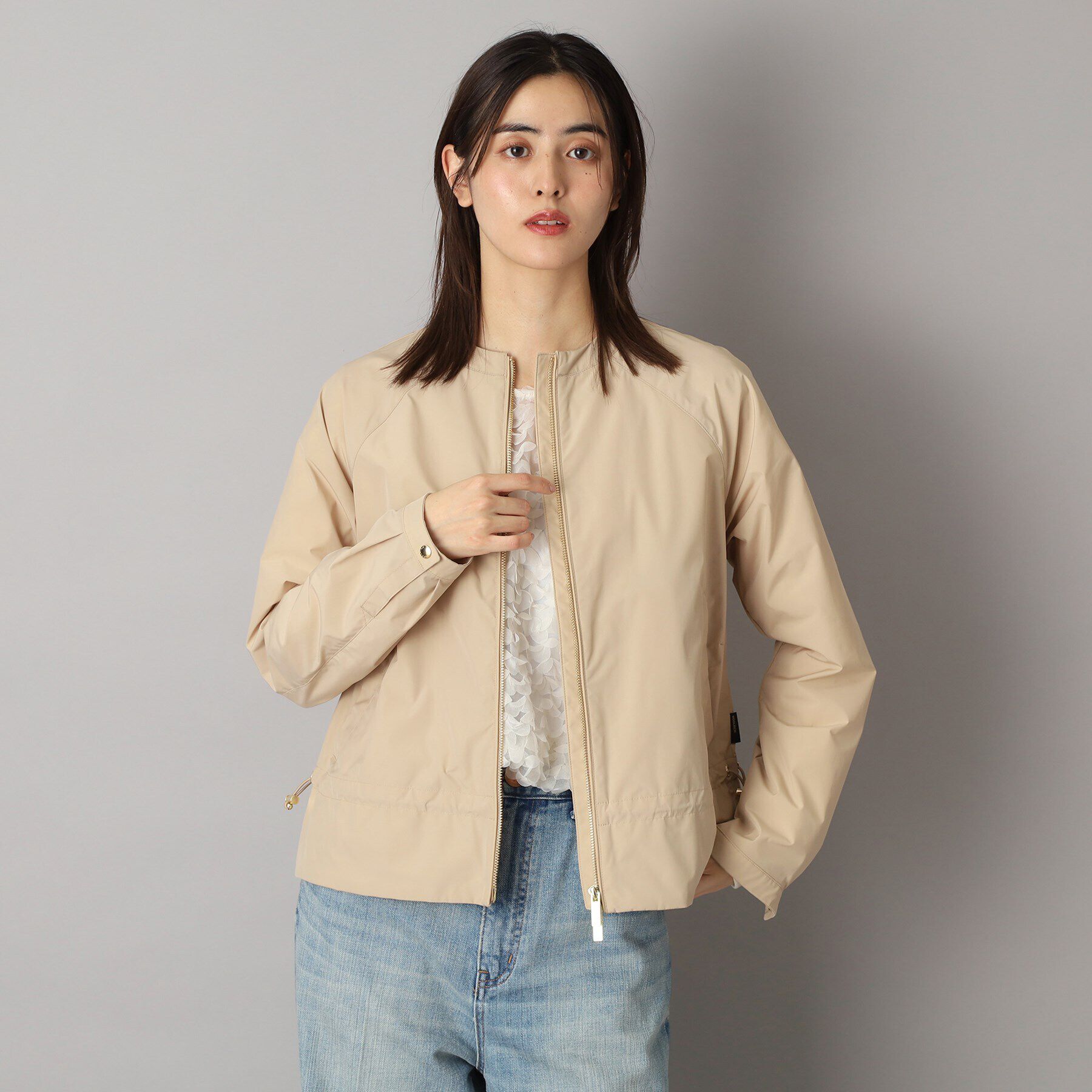 DRESSTERIOR「WOOLRICH（ウールリッチ）CITY BOMBER ノーカラージャケット」|ブルゾン・スタジャン|