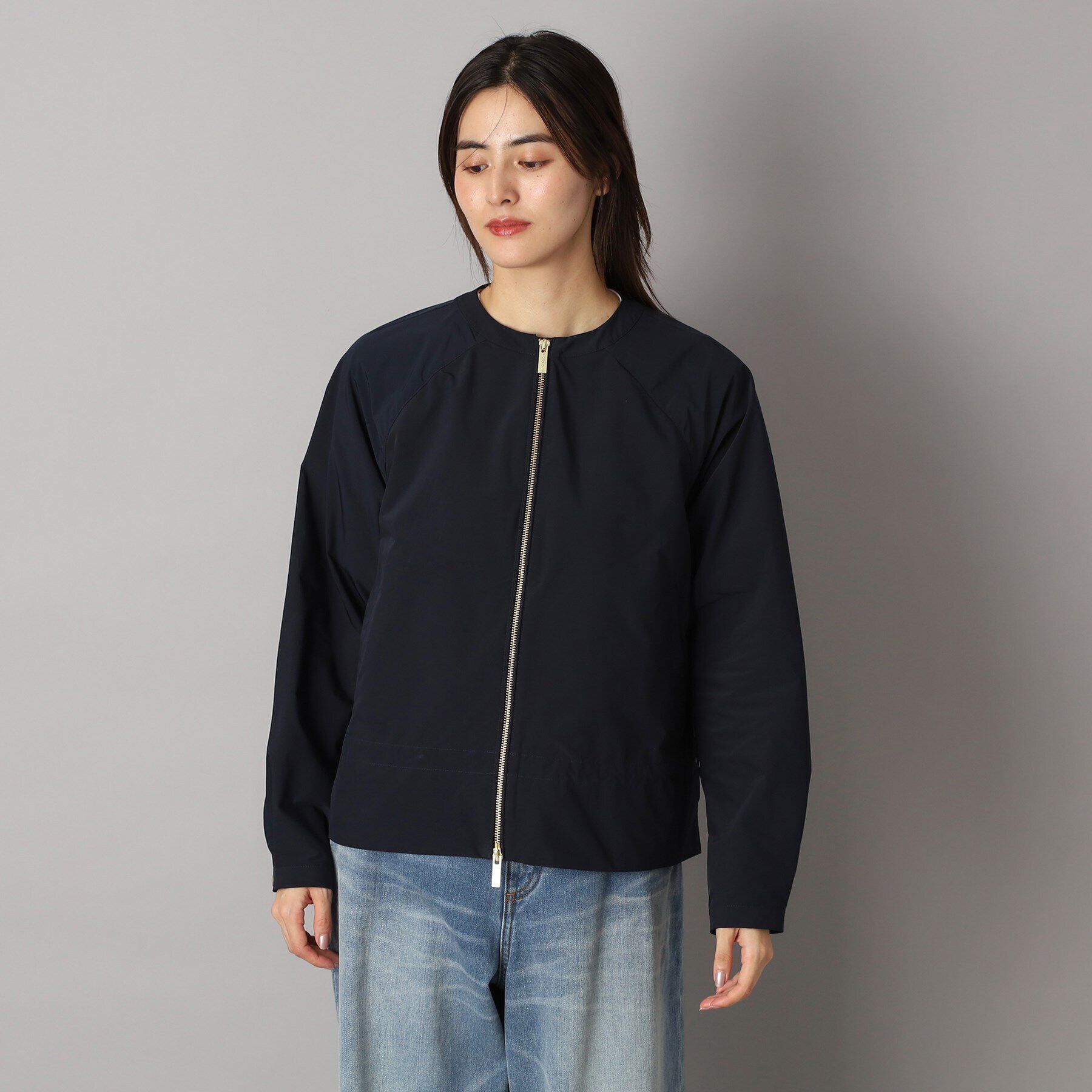 DRESSTERIOR「WOOLRICH（ウールリッチ）CITY BOMBER ノーカラージャケット」|ブルゾン・スタジャン|