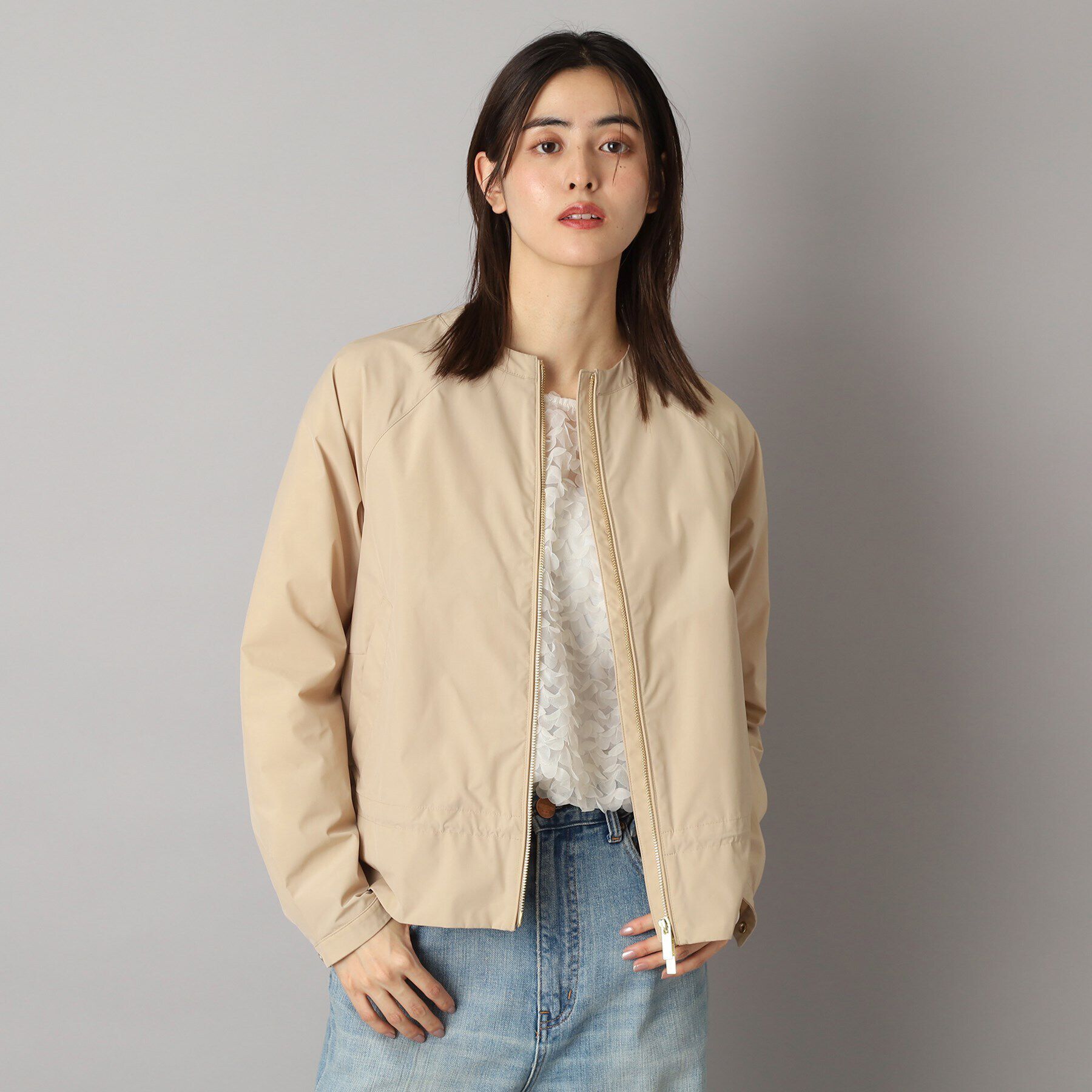 DRESSTERIOR「WOOLRICH（ウールリッチ）CITY BOMBER ノーカラージャケット」|ブルゾン・スタジャン|