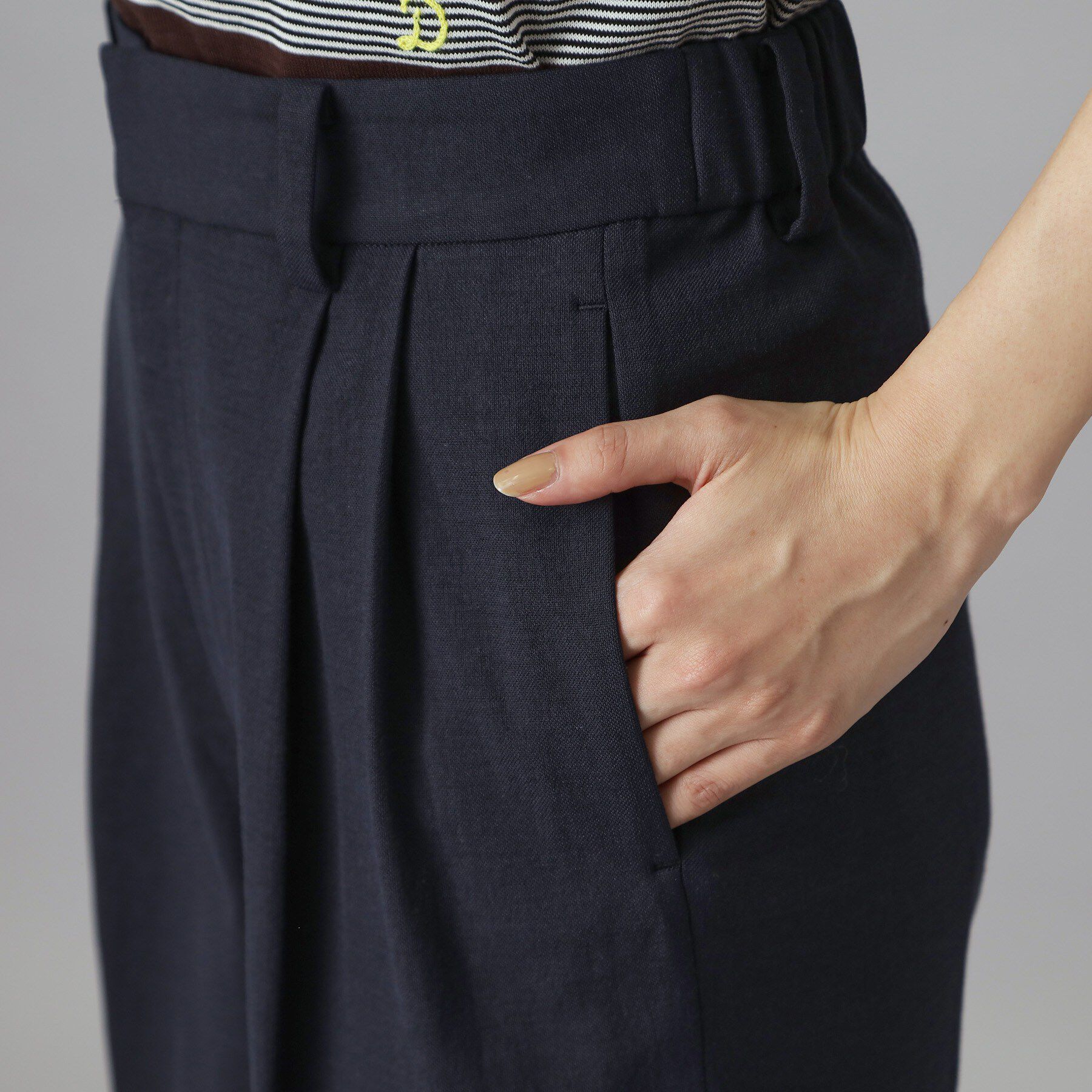 DRESSTERIOR「【吸水速乾/セットアップ可】リネンブレンドオックスストレートパンツ」|その他|