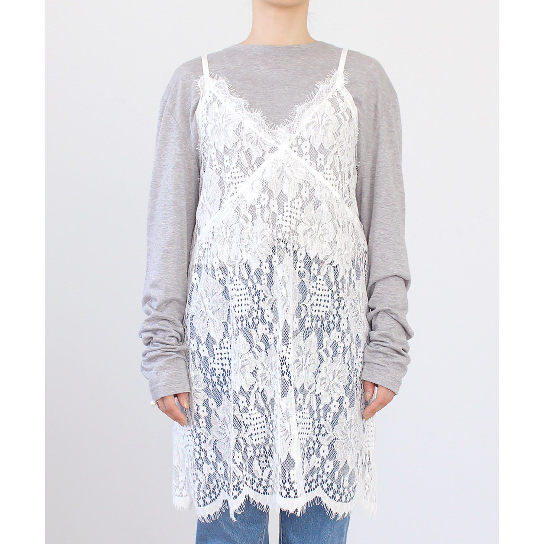 DRESSTERIOR「Dhyana．（ディアナドット）レースキャミソール」|ワンピース|