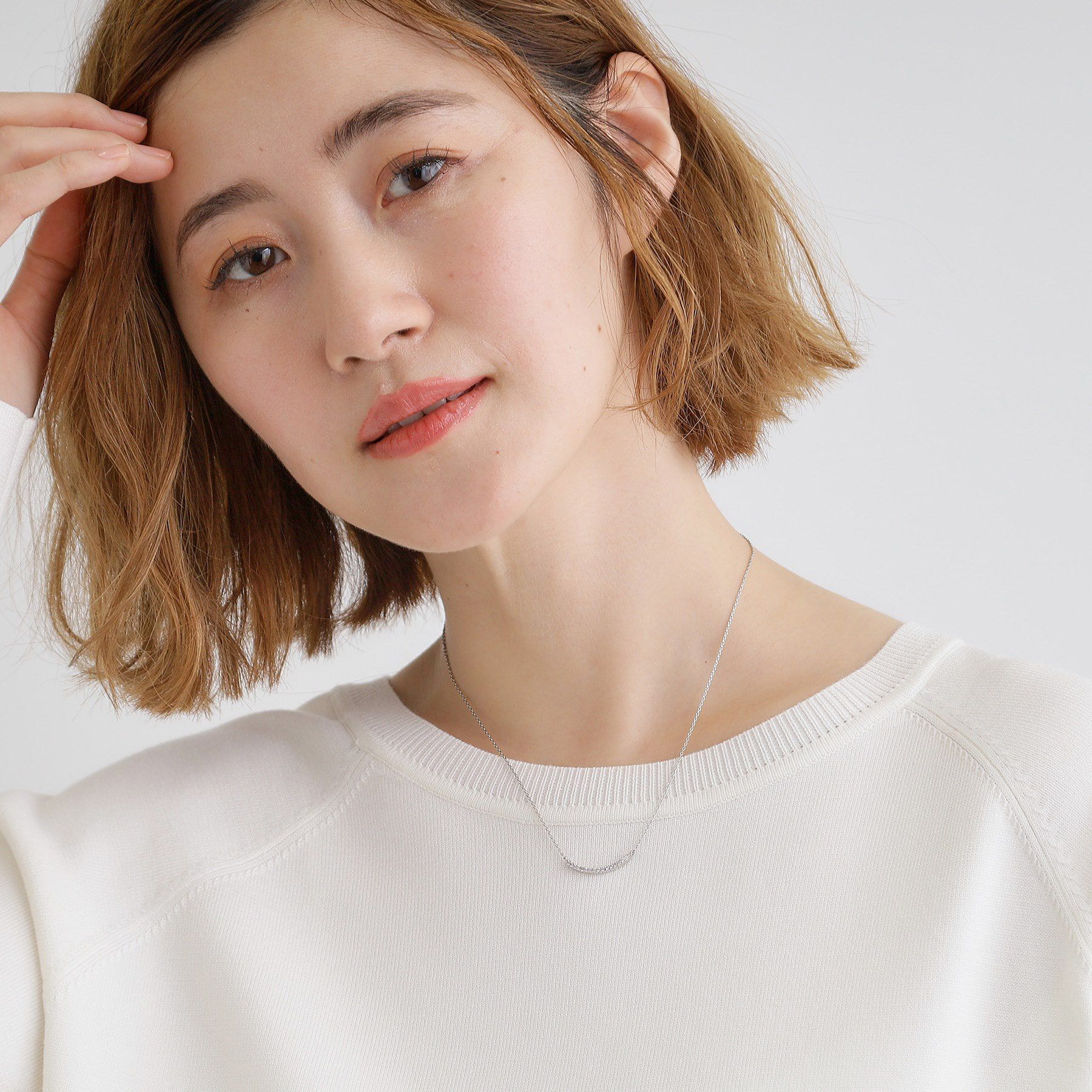 grove「キュービックビジューショートネック」|ネックレス|